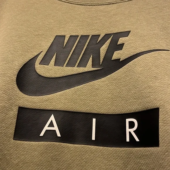 Army green nike sweatshirt w/ Zipper detail M - Picture 5 of 12
